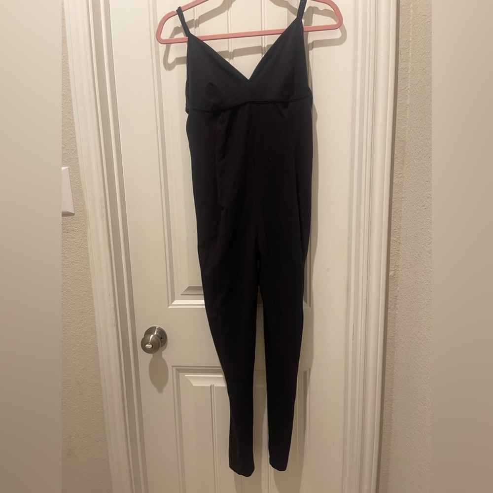 Free people movement long tight jumpsuit